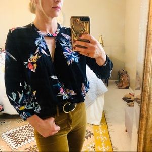 FREE PEOPLE - floral tunic, small